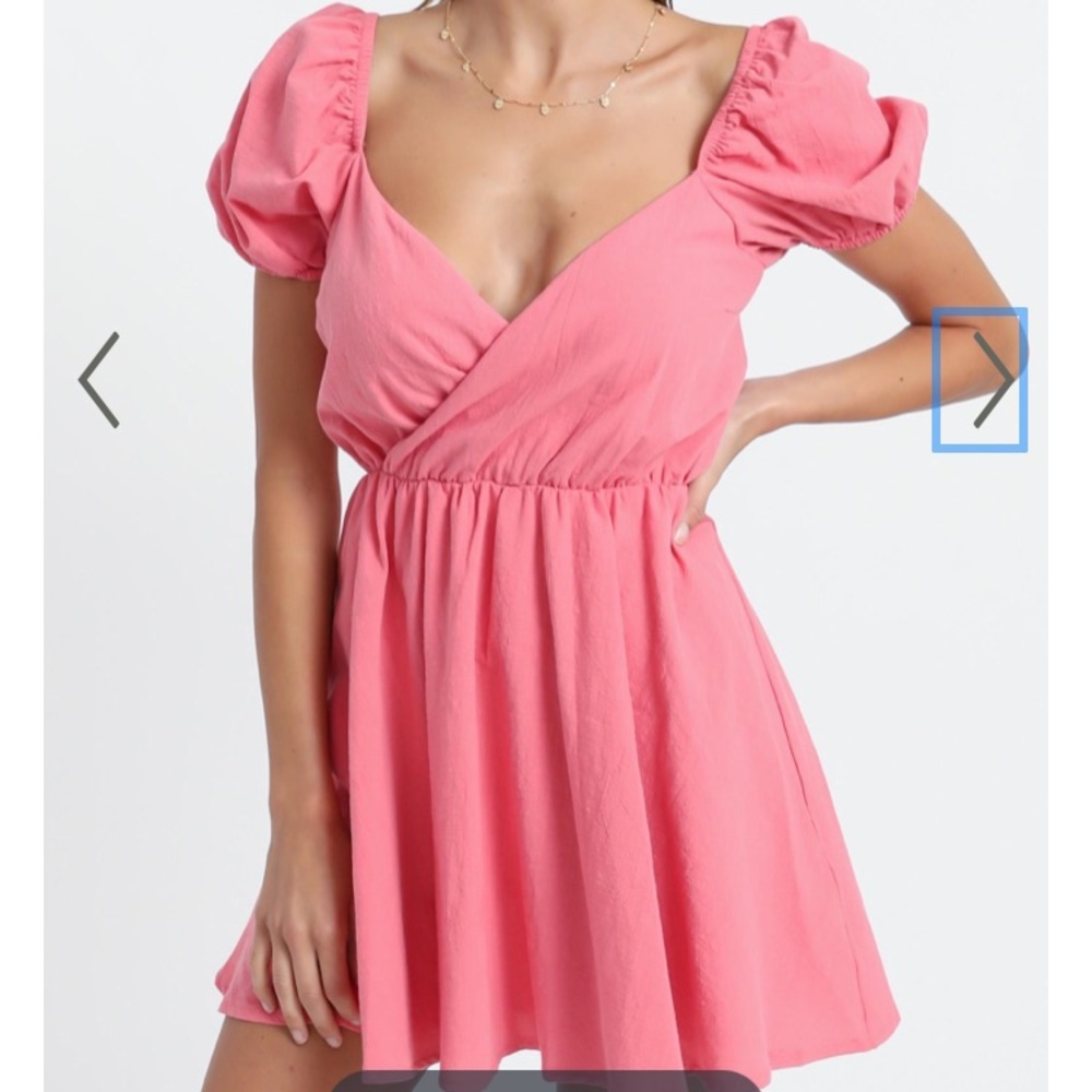Showpo Coral Kamali Dress Linen